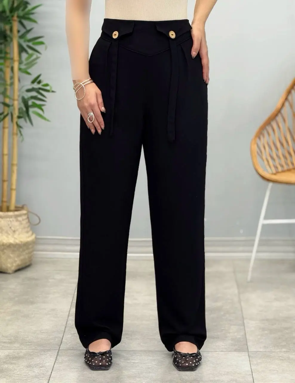 3463 - شلوار راسته نخی